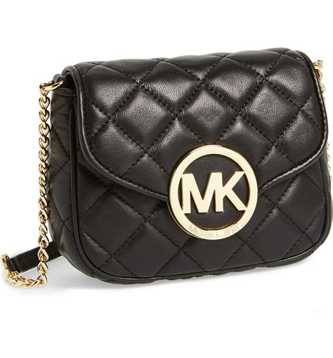 norstrom rack michael kors fulton leather small crossbody|Michael Kors leather bag.